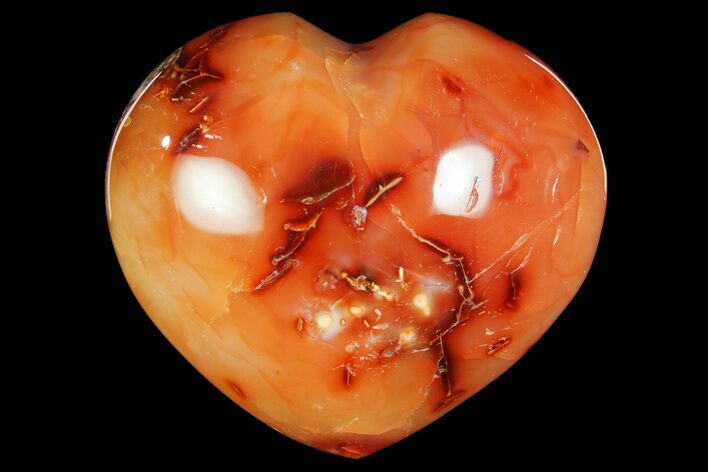 Colorful Carnelian Agate Heart #167359